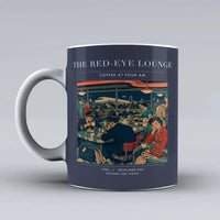 Thumbnail for VINTAGE G4082 - The Red-Eye Lounge - Ceramic Mug design on darkblue