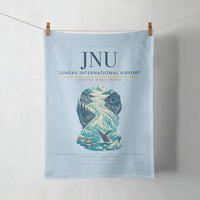 Thumbnail for Juneau International Airport (JNU) design on light blue towel