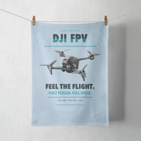 Thumbnail for DJI FPV design on light blue towel