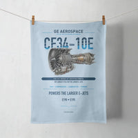 Thumbnail for CF34-10E design on light blue towel
