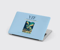 Thumbnail for Yellowknife Airport (YZF) design on light blue MacBook case