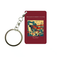 Thumbnail for VINTAGE G4165 - The Barnstormer's Poster - Designed Key Chain design on darkred