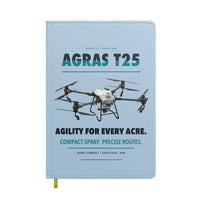 Thumbnail for DJI Agras T25 design on light blue notebook