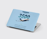 Thumbnail for Bombardier Challenger 3500 design on light blue MacBook case