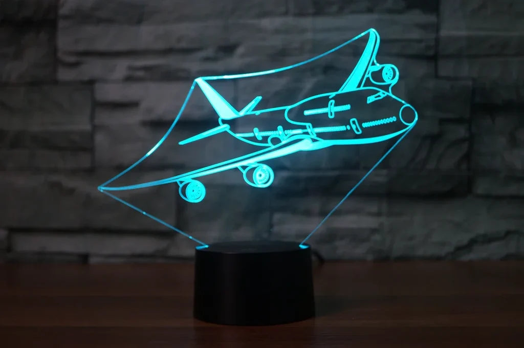 Customisable Boeing 747 3D Lamp - view 6