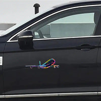 Thumbnail for Multicolor Airplane Car Sticker - view 5