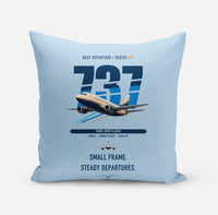 Thumbnail for Boeing 737-500 Classic design on light blue pillow