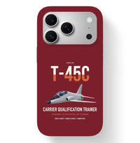 Thumbnail for T-45C Goshawk design on dark red magsafe iphone case, for iPhone 17 Pro