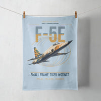 Thumbnail for F-5E Tiger II design on light blue towel
