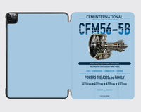 Thumbnail for CFM56-5B design on light blue ipad tablet case
