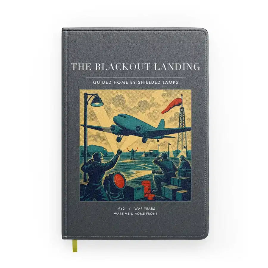 VINTAGE G4501 - The Blackout Landing - Designed Notebooks design on gray