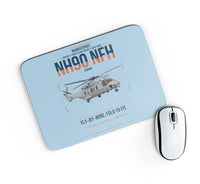 Thumbnail for NHIndustries NH90 NFH Caïman design on light blue rectangle mouse pad