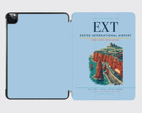 Thumbnail for Exeter International Airport (EXT) design on light blue ipad tablet case