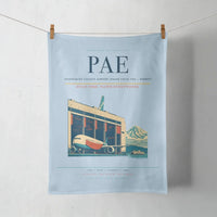 Thumbnail for Snohomish County Airport (Paine Field) (PAE) design on light blue towel