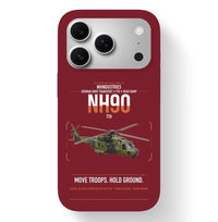 Thumbnail for NHIndustries NH90 TTH design on dark red magsafe iphone case, for iPhone 17 Pro