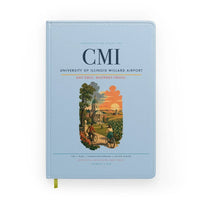 Thumbnail for University of Illinois Willard Airport (CMI) design on light blue notebook
