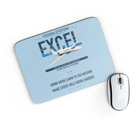 Thumbnail for Cessna Citation Excel design on light blue rectangle mouse pad