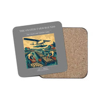 Thumbnail for The Oyster Farm Rounds - Designed Coasters design on gray 1-piece