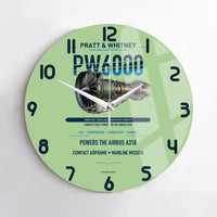 Thumbnail for PW6000 design on light green no frame wall clock