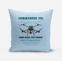 Thumbnail for Draganfly Commander 3XL design on light blue pillow