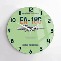 Thumbnail for EA-18G Growler Control The Spectrum design on light green no frame wall clock