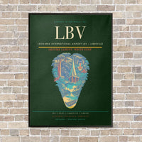 Thumbnail for Leon-Mba International Airport LBV — Libreville vertical canvas print - framed - dark green background