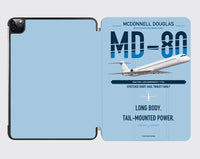 Thumbnail for McDonnell Douglas MD-80 design on light blue ipad tablet case
