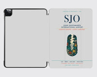 Thumbnail for Juan Santamaría International Airport (SJO) design on light gray ipad tablet case