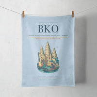 Thumbnail for Modibo Keita International Airport (BKO) design on light blue towel