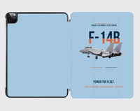 Thumbnail for F-14B Tomcat Power The Fleet design on light blue ipad tablet case