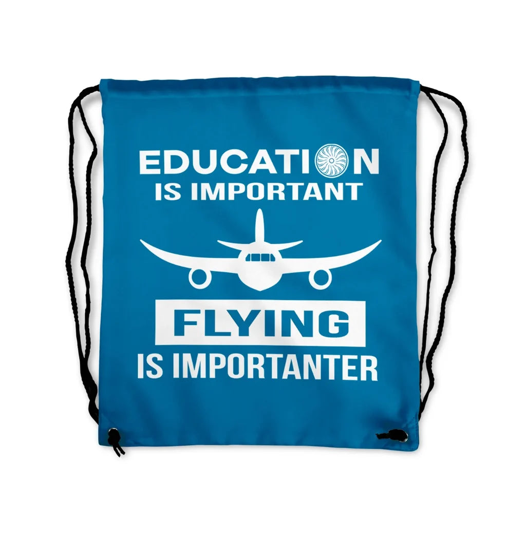 Flying is Importanter Drawstring Bag - view 5