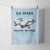 Thumbnail for DJI Spark design on light blue towel