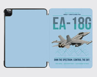 Thumbnail for EA-18G Growler design on light blue ipad tablet case
