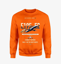 Thumbnail for Embraer E195-E2 design on orange sweatshirt