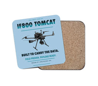 Thumbnail for Inspired Flight IF800 Tomcat design on light blue 1 piece coaster
