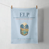 Thumbnail for El Paso International Airport (ELP) design on light blue towel