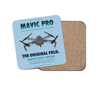 Thumbnail for DJI Mavic Pro design on light blue 1 piece coaster