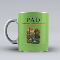 Thumbnail for Paderborn Lippstadt Airport (PAD) airport code design on light green ceramic mug