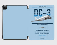 Thumbnail for Douglas DC-3 design on light blue ipad tablet case