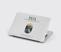 Thumbnail for Portland International Airport (PDX) design on light gray MacBook case
