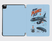 Thumbnail for How Planes Fly V2 design on light blue ipad tablet case
