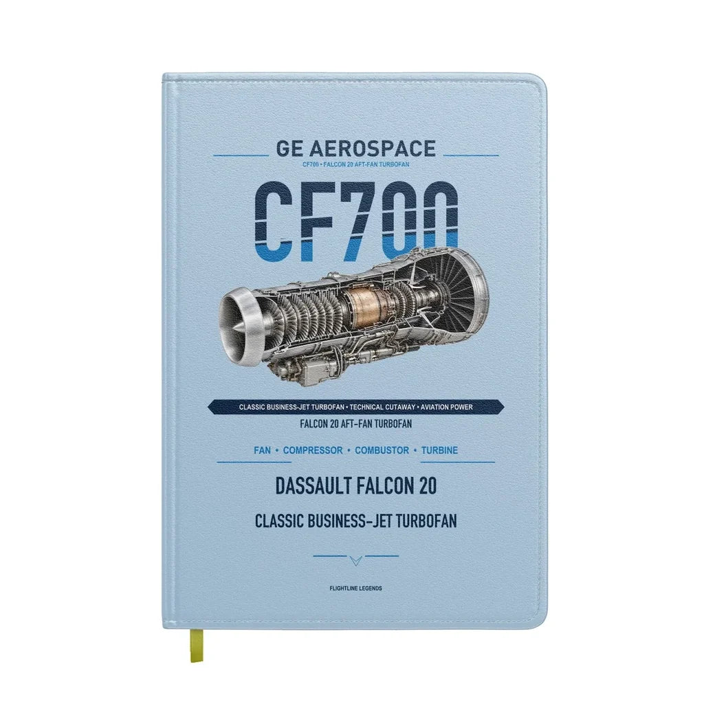 CF700 design on light blue notebook