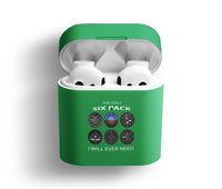 Thumbnail for The Only Six Pack I Will Ever Need AirPods plastic case - Green