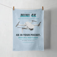 Thumbnail for DJI Mini 4K design on light blue towel