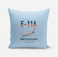 Thumbnail for E-11A BACN design on light blue pillow