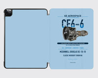 Thumbnail for CF6-6 design on light blue ipad tablet case