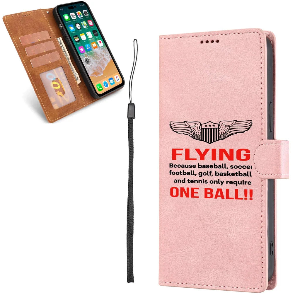 Flying One Ball Leather Samsung Case - view 5