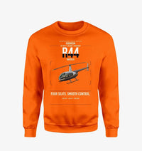 Thumbnail for Robinson R44 Raven II design on orange sweatshirt