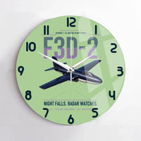 Thumbnail for F3D-2 Skyknight design on light green no frame wall clock