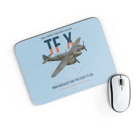 Thumbnail for Bristol Beaufighter TF X design on light blue rectangle mouse pad